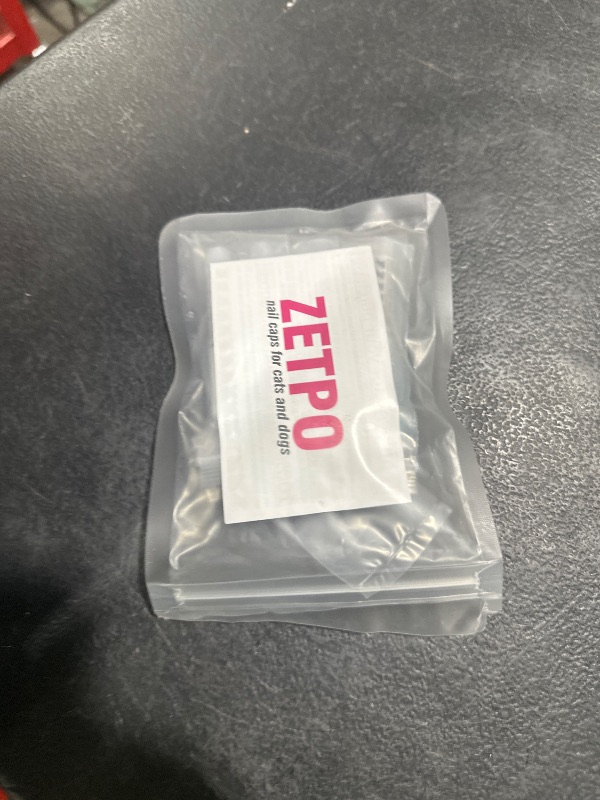 Photo 1 of zetpo 100 pcs Cat Nail Caps | Cat Claw Covers | with Adhesives and Applicators (M, Purple, Violet, Blue, Sky Blue, Turquoise)