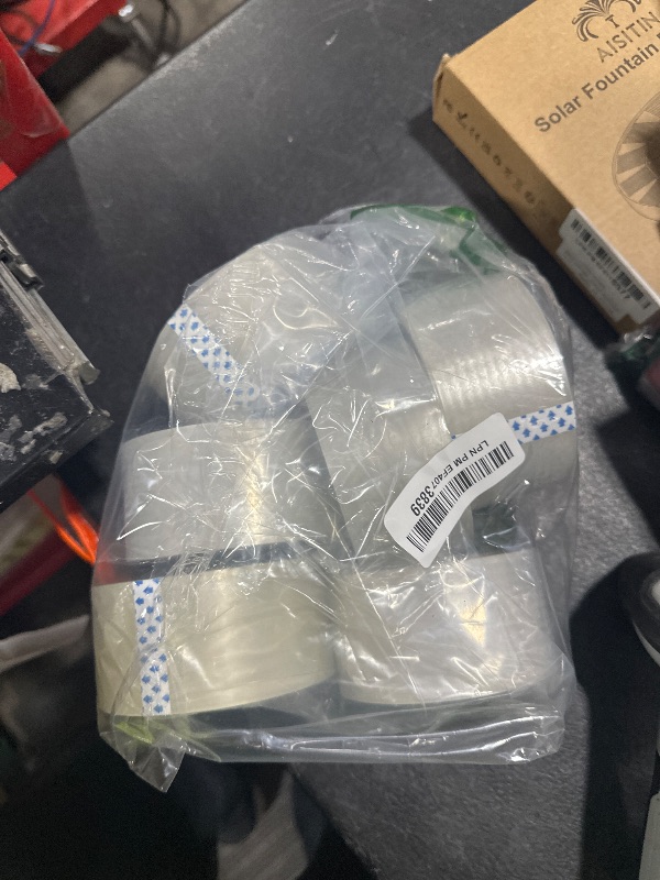 Photo 1 of Art3d 6 Rolls Carton Sealing Tape Heavy Duty, Clear Packing Tape, 1.88" x 55 yds, 2 mil Thick