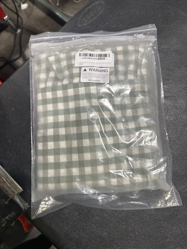 Photo 1 of K MASANIJI 2 Pack Sage Green White Plaid Ruffle Euro Shams Pillow Covers 26x26 inches, 100% Cotton Gingham Checkered Farmhouse Pillowcases for Bed/Sofa (26x26 inches, Sage Green/White Plaid)