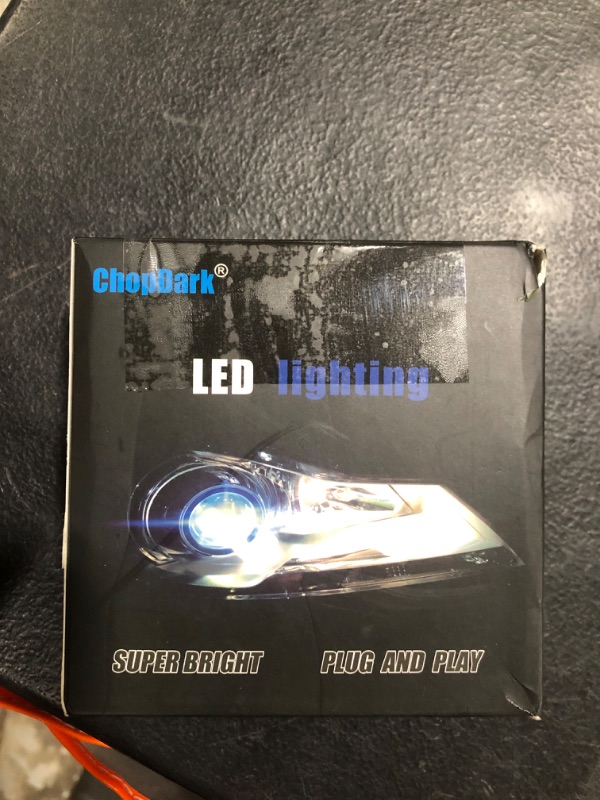 Photo 1 of CHOPDARK H4 H19 9003 HB2 HS1 LED Bulb Mini Projector Lens for Left-Hand Drive 20000Lm 6500K White Light 60W Fog Lamps Plug and Play for Cars Motorcycles 2pcs