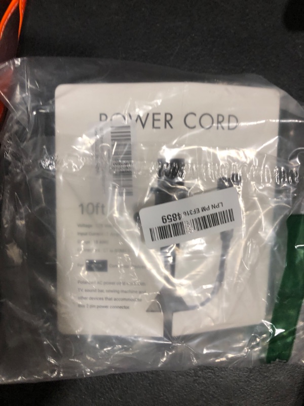 Photo 1 of 10 ft Power Cord Compatible with Singer, Brother, Baby-Lock, White, Viking, Pfaff Sewing Machine Power Cable Replacement