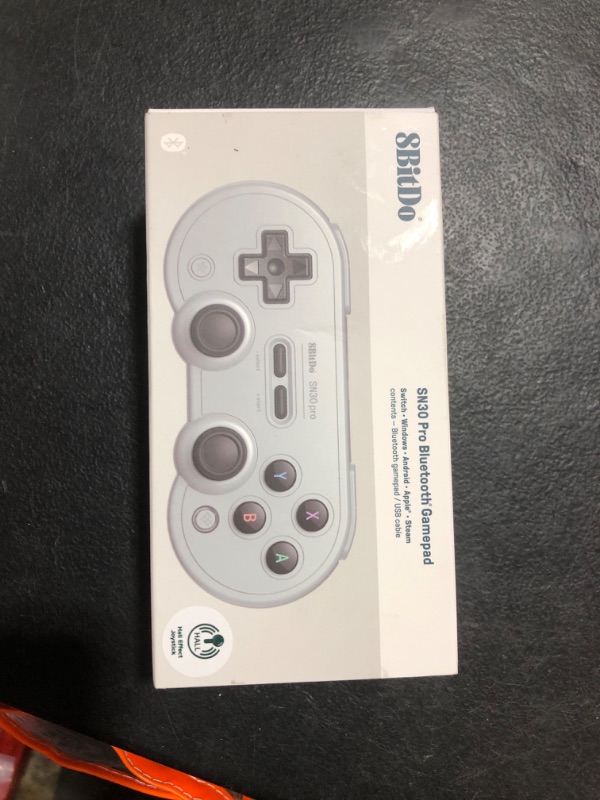 Photo 1 of 8Bitdo SN30 Pro Bluetooth Controller, Hall Effect Joystick Update, Compatible with Switch, PC, macOS, Android, Steam Deck & Raspberry Pi (Gray) 