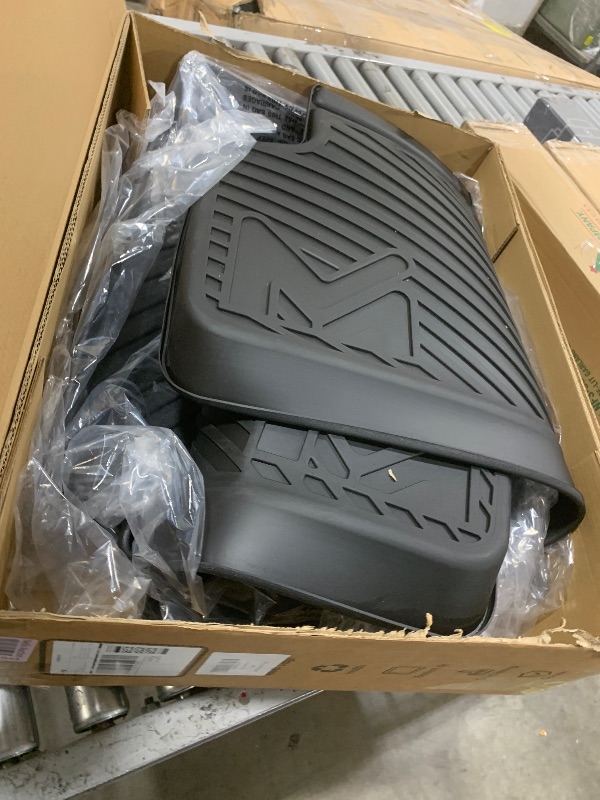 Photo 1 of TPE Automotive Floor Mats Custom for 2020-2025 Tesla Model Y 7 Seater, All Weather Cover Protection Waterproof Black Floor Liner Front & Rear Row Full Set Car Mats, 4PCS