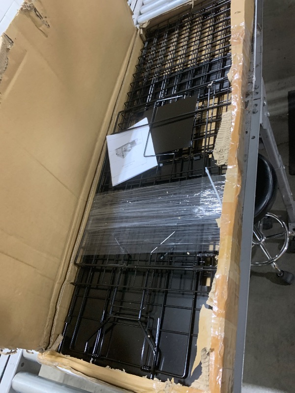 Photo 1 of Toriexon Humane Large Live Catch Animal Trap Black 42 x 15.7 x 17.7 inch, Easy to Set & Release Live Trap, Collapsible Live Animal Trap for Dogs, Raccoons, Foxes, Coyotes