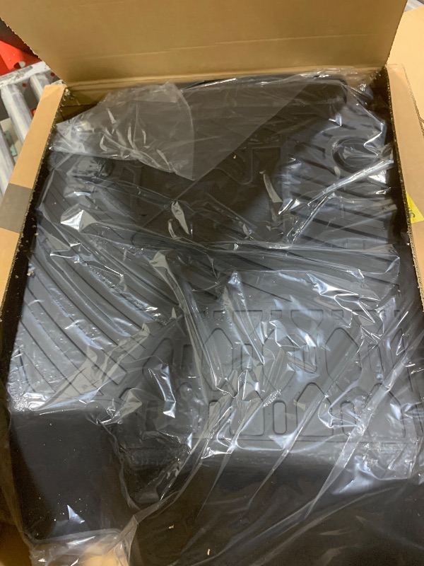 Photo 1 of TPE Automotive Floor Mats Custom for 2020-2025 Tesla Model Y 7 Seater, All Weather Cover Protection Waterproof Black Floor Liner Front & Rear Row Full Set Car Mats, 4PCS