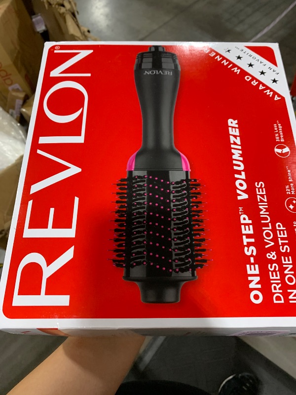 Photo 1 of REVLON One-Step Volumizer Hair Dryer and Styler – Easy Salon-Style Blowouts – Less Frizz, More Shine, and Reduced Heat Damage, for All Hair Types and Lengths (Black)