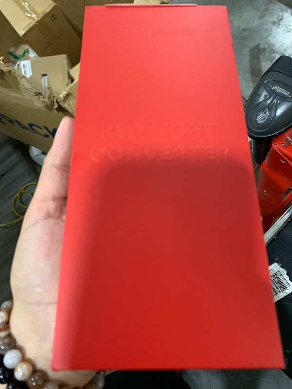 Photo 1 of BodyGuardz Red Light Converter Compatible with iPhone 16 Plus / 15 Plus Screen Protector - Extreme Impact Protection With Red Light Conversion - Easy Install - 9H Hardness - Case Friendly