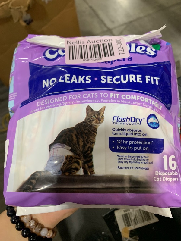 Photo 1 of Hartz Comfitables Cat Diapers, Size XS 16 Count, Comfortable & Secure Fit, Easy to Put On