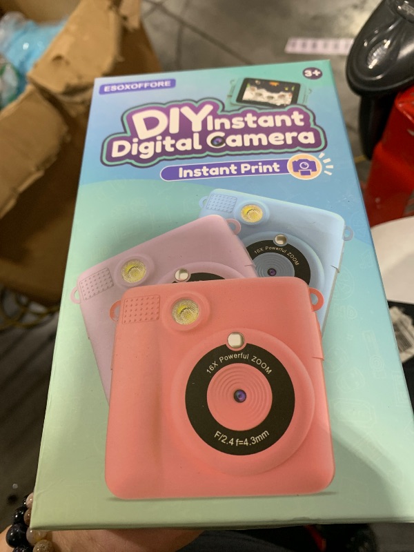 Photo 1 of Dylanto Kids Camera Instant Print,1080P Kids Instant Cameras That Print Photos,Christmas Birthday Gifts for Girls Age 3-12,Portable Toy for 3 4 5 6 7 8 9 10 Year Old Girls Boys Pink