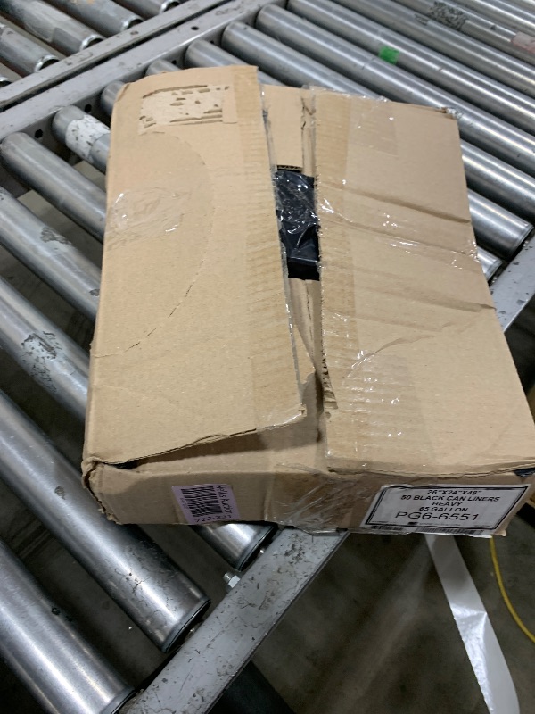 Photo 1 of Aluf Plastics 65 Gal Black Heavy Duty Garbage Bags 1.5 Mil - 50"x 48" - Pack of 50 - For Contractor, Outdoor, Construction, & Storage