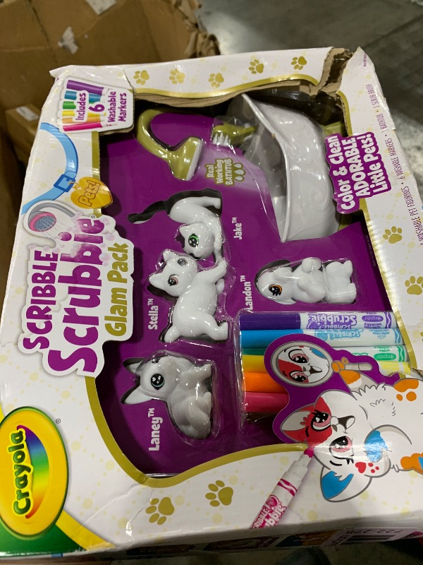 Photo 1 of Crayola Scribble Scrubbies Tub Set (4 Pets), Washable Pet Care Toy, Coloring Animal Craft, Toys for Girls & Boys, Gifts for Kids, Ages 3+