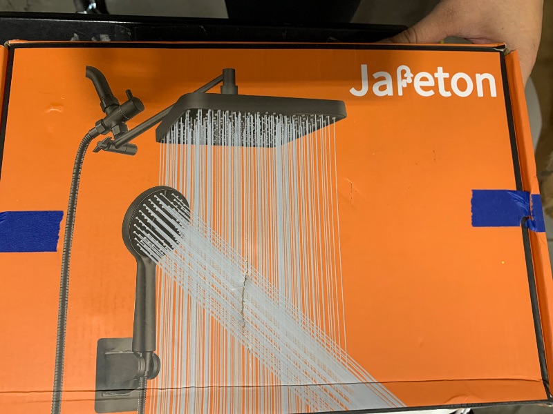 Photo 1 of Jafeton Premium 12.2" Rain Shower Head with Handheld Spray, Updated High Pressure Rainfall Shower Head with Handheld Combo, Large Rain Overhead Waterfall Showerheads | Anti-Clog Nozzles | Air-in Tech