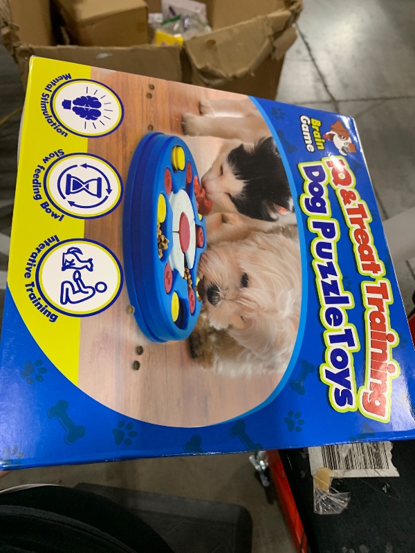 Photo 1 of Joansan Dog Puzzle Toy, Interactive Dog Game, Mentally Stimulating Treat Dispenser for Large Dogs, Food Grade Material, Sequential Skills, Portable