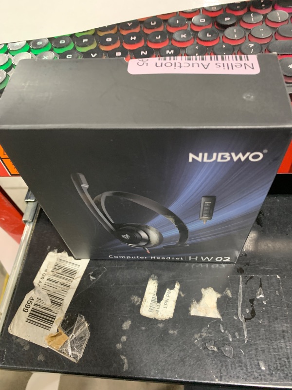 Photo 1 of NUBWO HW02 USB Headset with Microphone Noise Cancelling &in-line Control, Ultra Comfort Computer Headset for Laptop pc, On-Ear Wired Office Call Center Headphone for Boom Skype Webinars?Black?