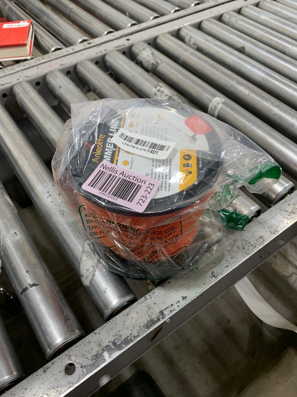 Photo 1 of A ANLEOLIFE 3-Pound Commercial Square .130-Inch-by-420-ft String Trimmer Line in Spool,with Bonus Line Cutter, Orange