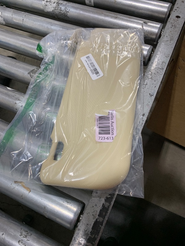 Photo 1 of Beige Left Driver Side Sun Visor with Makeup Mirror Compatible with Toyota Corolla, Car Sun Shade Visor, Uv Protection, 14.37 X 6.49 X 1.77 Inches, PVC & Abs Material