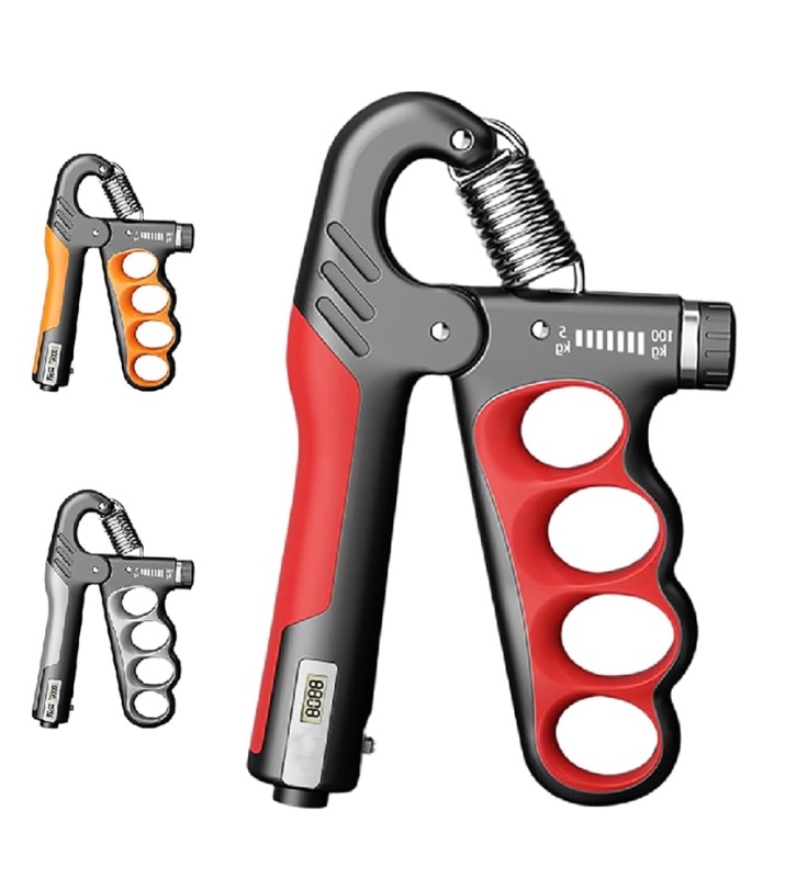 Photo 1 of Adjustable Hand Grip Trainer with Electronic Counting, 2025 New Grip Strength Trainer 5-100KG/11-220LB Adjustable Hand Gripper Strengthener Forearm Exerciser for Adults Training Strength