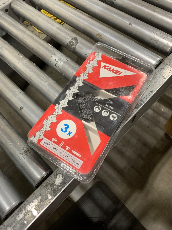 Photo 1 of KAKEI 14 Inch Chainsaw Chain 3/8" LP Pitch .050" Gauge 52 Drive Links Fits Husqvarna 120, Echo CS-310, Ryobi RY3714 and More- S52 (3 Chains)