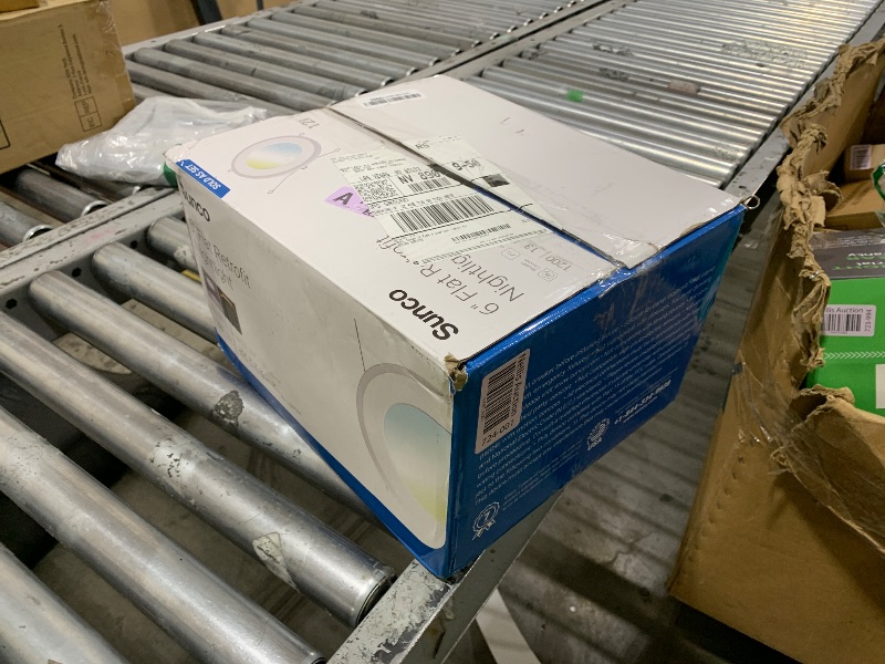 Photo 1 of Sunco 12 Pack 6 Inch Can Lights for Ceiling LED, Flat Recessed Lighting with Night Light Retrofit Downlight, 1200 LM, 13W, Selectable CCT 2700K/3000K/4000K/5000K/6000K, Dimmable UL