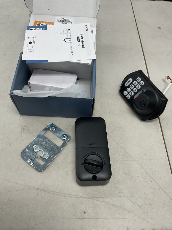 Photo 1 of TEEHO TE002 Fingerprint Door Lock - Keyless Entry Door Lock - Electronic Keypad Deadbolt - Smart Locks for Front Door - Auto Lock - Easy Installation - Satin Nickel