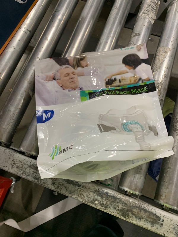 Photo 1 of CPAP Mask, Upgrade CPAP Full Face Mask CPAP Supplies with Headgear, Elbows, Cushion and Tube, Suitable for Various Models of CPAP Machines (M)