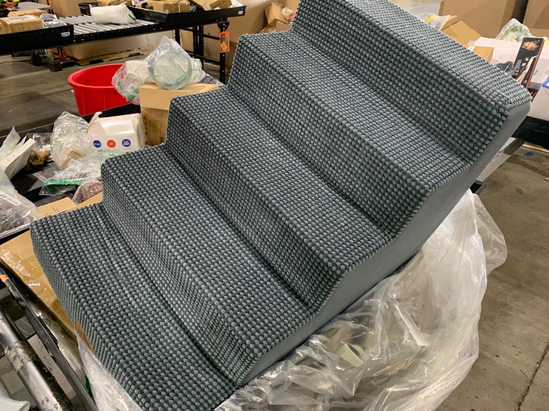 Photo 1 of COZY KISS Dog Stairs for Small Dogs, 5 Tier Wider Pet Stairs for High Beds, 23.6" H Non-Slip Dog Steps for Old Cats, Puppies, Small Medium Dogs,