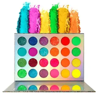 Photo 1 of DE'LANCI - 24 Color Blacklight Eyeshadow Palette 