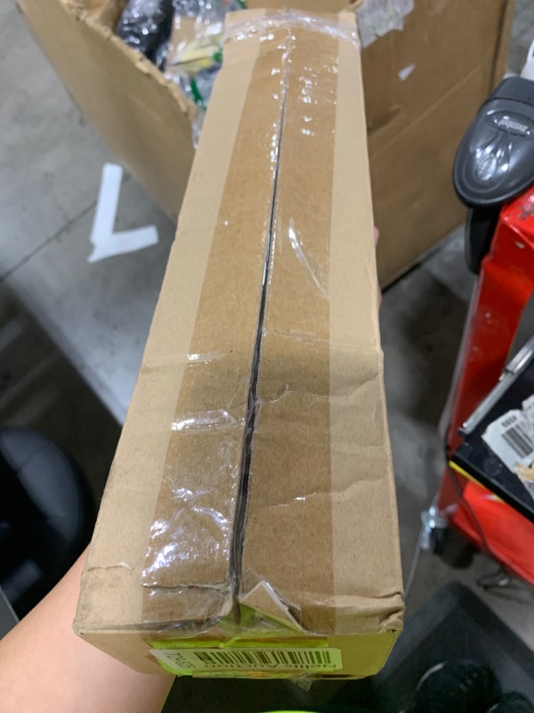 Photo 1 of Wood Curtain Rods for Windows: 1 Inch Diameter Adjustable Drapery Rods 28" to 48", Decorative Window Curtain Rods with Imitation Wood Grain Leaf Pattern Finials,Heavy Duty Single Curtain Rods for