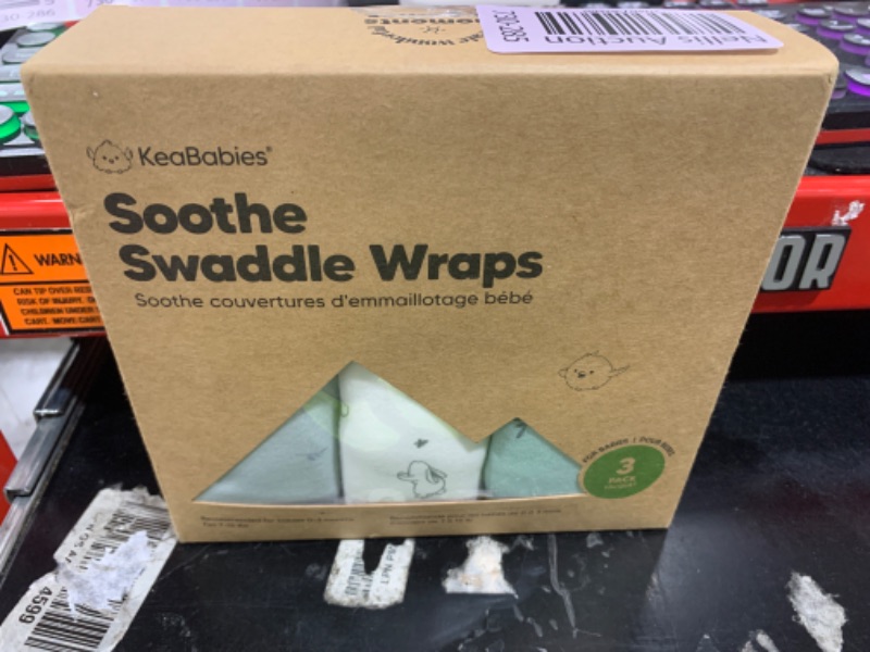 Photo 1 of 3-Pack Organic Baby Swaddle Sleep Sacks - Swaddles for Newborns, Infant 0-3 Months, Baby Girls, Boys, Soft & Snug Newborn Sleep Sack, Nursery Swaddling Blankets (Bunnies)