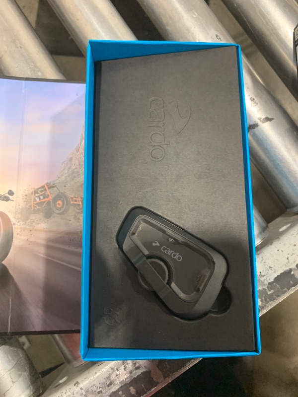 Photo 1 of Cardo Systems FREECOM 2X Motorcycle 2-Way Bluetooth Communication System Headset - Black, Single Pack