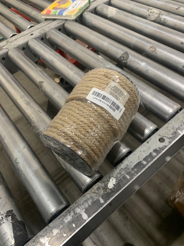 Photo 1 of 100 Feet Nautical Rope for Crafts, 6mm Thick Jute Twine (Brown)