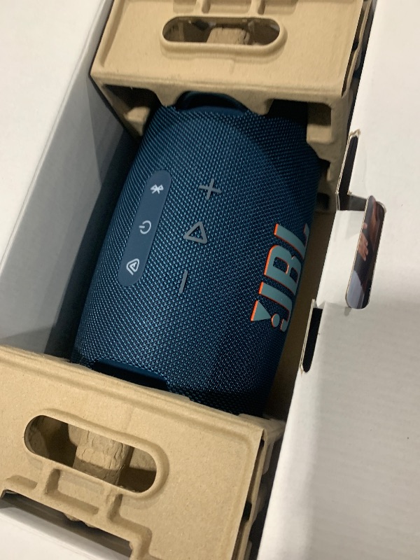 Photo 1 of JBL Xtreme 4 - Portable Bluetooth Speaker, Powerful Sound and Deep Bass, IP67 Waterproof, 24 Hours of Playtime, Powerbank, PartyBoost for Multi-Speaker Pairing (Blue)