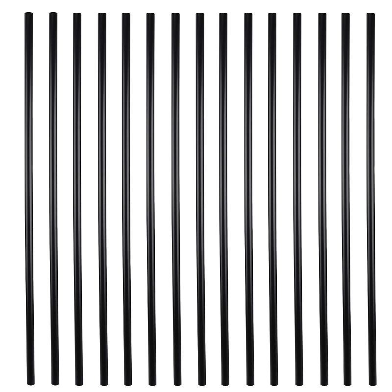 Photo 1 of 36 Inches Myard Classic Hollow Round Iron Deck Balusters for Deck Railing Porch (25-Pack, Matte Black)