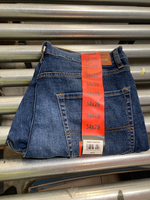Photo 1 of Lucky Brand Men's 223 Straight Leg 5 Pocket Stretch Denim Jean (US, Waist Inseam, 34, 29, Regular, Regular, Blue)
