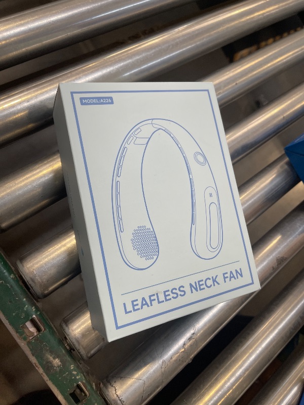 Photo 1 of Portable Neck Fan, Hands-Free Bladeless Fans, 360°Airflow, 4000 mAh Battery Operated Wearable Personal Fan, Twistable, Rechargeable Fans for Outdoor Indoor, Birthday Gifts for Men Women-Blue