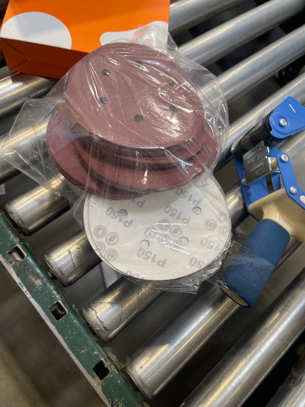 Photo 1 of 100 PCS 6 Inch Sanding Discs 150 Grit Hook and Loop Sandpaper, Round Orbital Sand Paper Discs for Sander