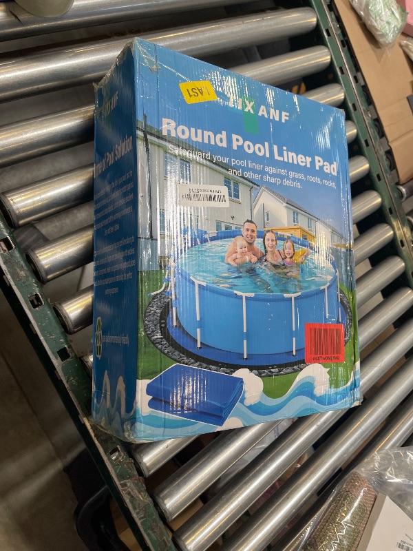 Photo 1 of TIXANF 18FT Round Pool Ground Cloths, 185g/? Density Heavy Duty Pool Liner Pad, Anti-Aging Puncture Resistant Pool Ground Mat, Waterproof Pool Liner Protector Tarp for Above Ground Swimming Pools