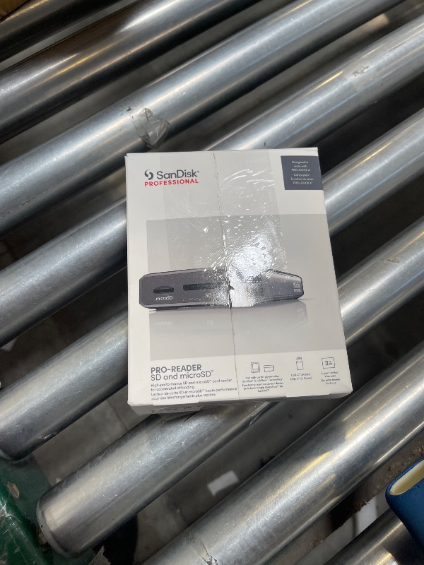 Photo 1 of SanDisk Professional PRO-Reader SD and microSD - High Performance Card Reader for SD and MicroSD Cards, USB 3.2 Gen 1 - SDPR5A8-0000-GBAND