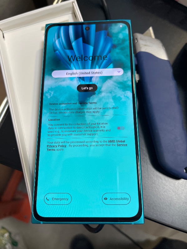Photo 1 of HMD Skyline 5G | Android 14 | Unlocked Smartphone | Dual SIM | US Version | 8/256GB | 6.55" 144Hz pOLED Screen | 108MP Triple Camera | 50MP Selfie Camera | Blue Topaz