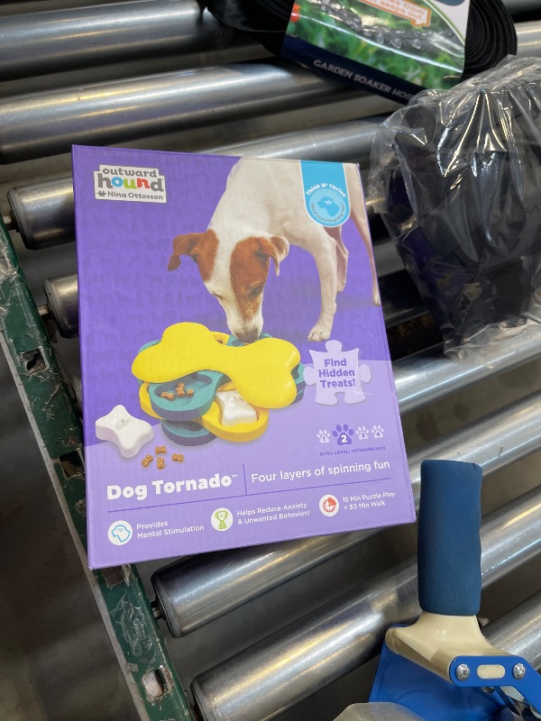 Photo 1 of Outward Hound by Nina Ottosson Dog Tornado Treat Puzzle Dog Toy, Level 2 Intermediate, Blue
