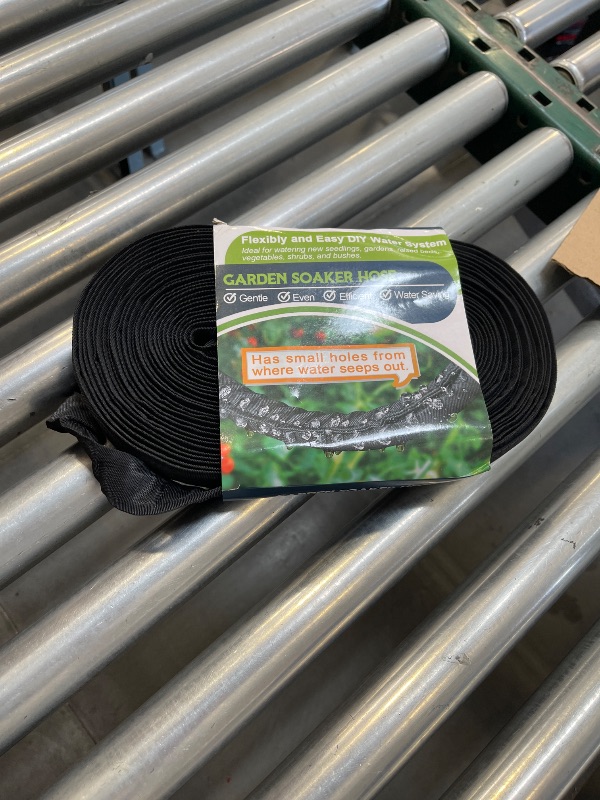 Photo 1 of Soaker Hose 50ft for Garden Beds, Drip Irrigation Hose Saves 80% Water, Leak Proof Sprinkler Hose For Garden, Lawn, Flower Bed, Vegetable Field (50FT)