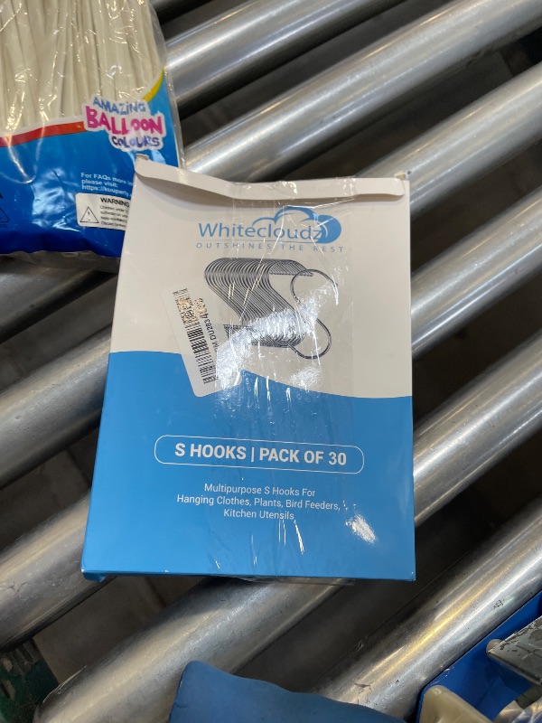 Photo 1 of WHITECLOUDZ 30-Pack Silver S Hooks for Hanging Plants, Stainless Steel S hooks for hanging heavy-duty, Closet Hooks for Hanging Clothes, Durable kitchen hooks for hanging Utensils, Pots, Clothes & Bag