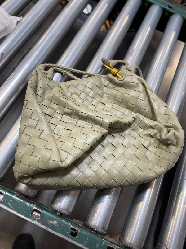 Photo 1 of Woven Large Crossbody Bags for Women Trendy Soft Leather Shoulder Tote Purses
