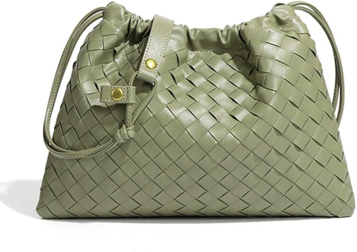 Photo 1 of Woven Large Crossbody Bags for Women Trendy Soft Leather Shoulder Tote Purses