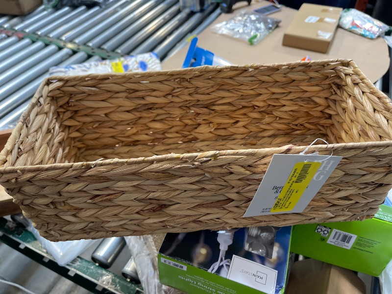 Photo 1 of Hohopeti Multi-Purpose Organizing Storage Basket Desktop Storage Basket Sturdy Woven Basket for Home Decor