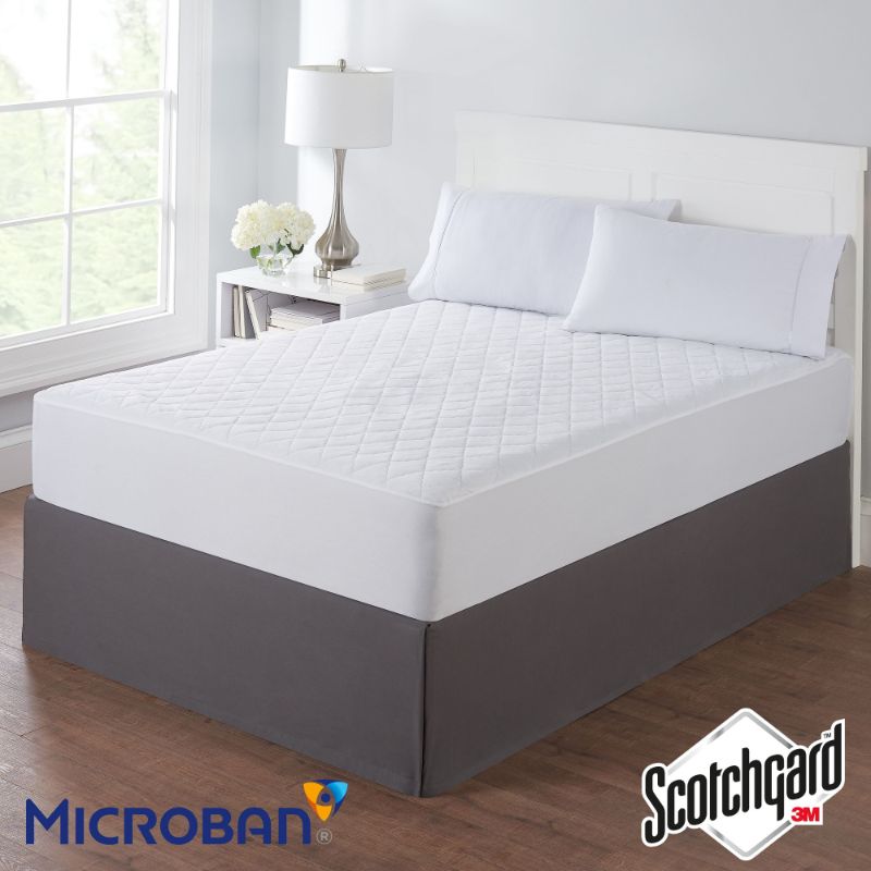 Photo 1 of Mainstays Super Soft Quilted Mattress Pad Twin/Twin-XL 39 in X 80 in
