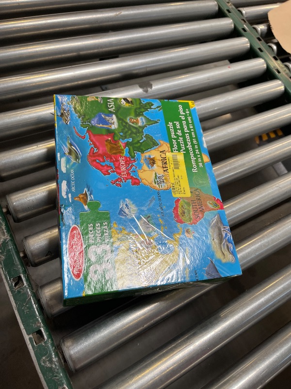 Photo 1 of Melissa & Doug Floor Puzzle World MAP (Set of 3)
