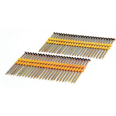 Photo 1 of Hyper Tough 21-Degree 0.120 X 3 Bright Finish Smooth Shank Plastic Collated Framing Nails (1000 Count)