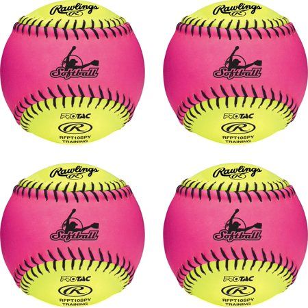 Photo 1 of Rawlings Official League Recreational Use Fastpitch Softballs 10 Inch 4 Count