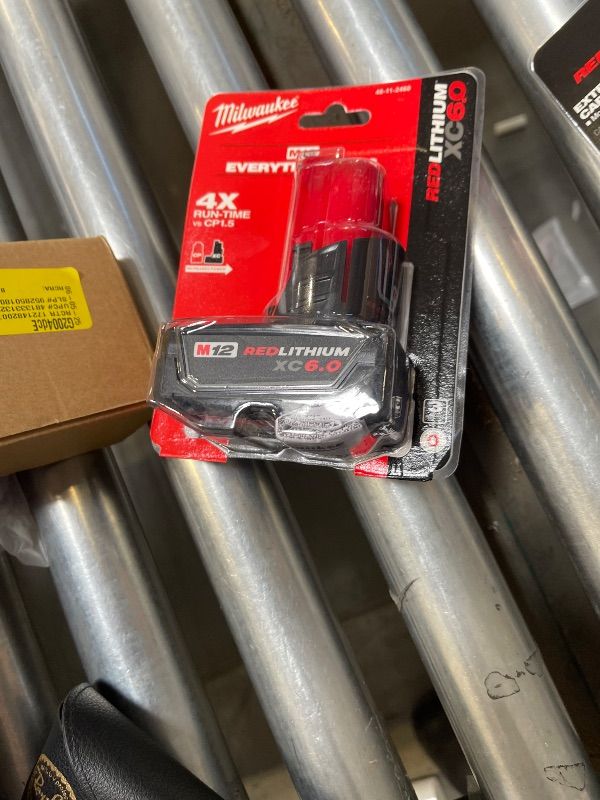 Photo 1 of Milwaukee 48-11-2460 M12 REDLITHIUM XC6.0 Extended Capacity Battery Pack